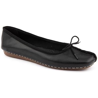 Freckle Ice Black Ballerina Shoes 