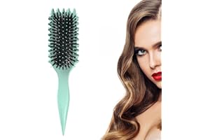 TWWKDD Curl Brush, Curl Defining Brush, Curl Brush For Curly Hair, for Combing and Shaping Men's and Women's Curls to Reduce Pulling and Curl Separation (Green)