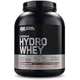 Optimum Nutrition Platinum Hydrowhey Protein Powder, Turbo Chocolate, 3.6LB | 100% Hydrolyzed Whey Protein Isolate, 30g Protein per Serving with BCAAs, Gluten Free, Banned Substance Tested, Easy Mixing