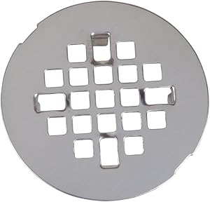 Danco 89088 Snap-In Style Shower Drain, For Use With Cast Iron, Plastic and Clay Tile Pipes, Stainless Steel