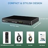 WISCENT Blu Ray Player Full HD 1080p Region B/2 USB HDMI AV Output view 8