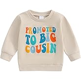 Toddler Baby Boy Girl Cousin Crew Shirt for Kids Crazy Big Cousin Era Shirts Sweatshirt Siblings Matching Outfit