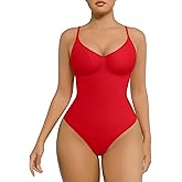FeelinGirl Shapewear Bodysuit for Women Tummy Control Waist Bodysuit Thong Shapewear Body Shaper Going Out