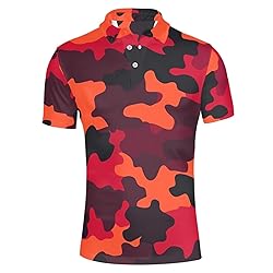 HUGS IDEA Camouflage T-Shirts for Men Lightweight