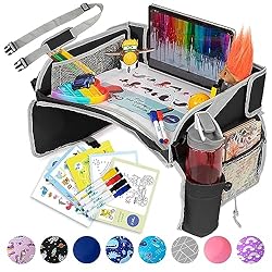 PILLANI Kids Travel Tray for Car - Car Seat Tray