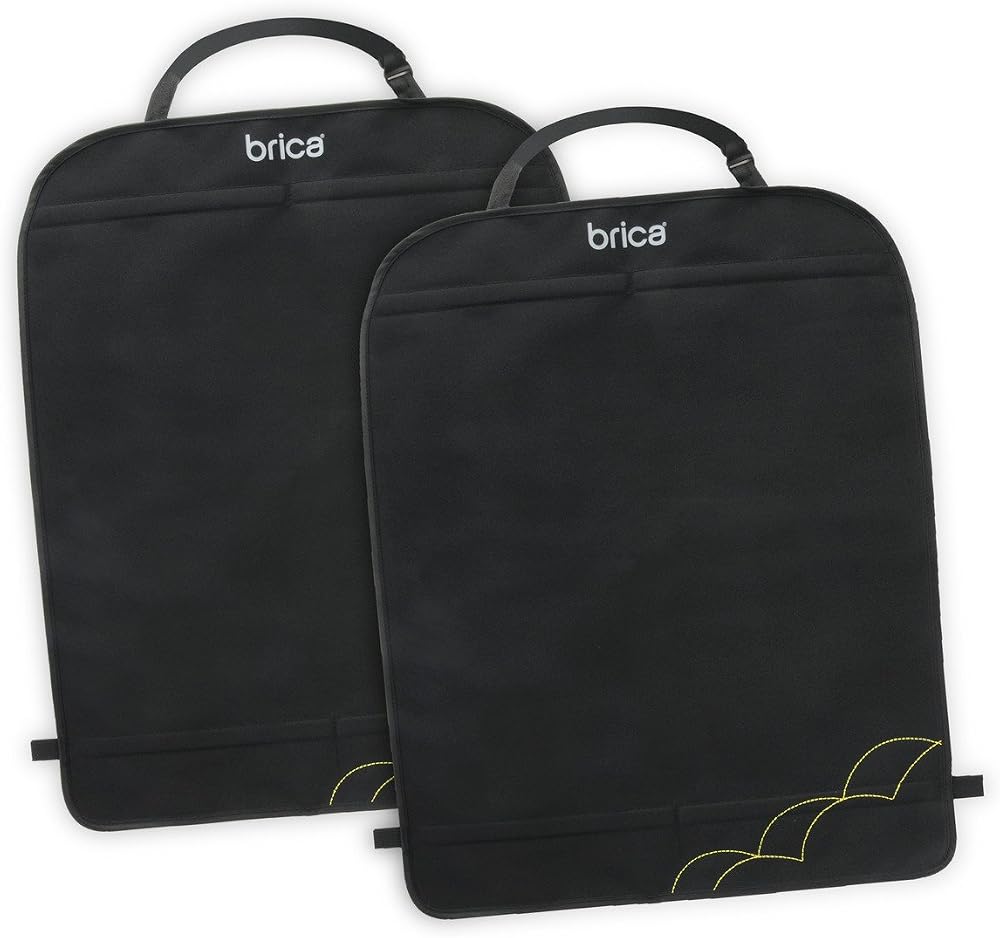 Munchkin Deluxe Extra Large Car Seat Kick Mats Pack of 2 Black