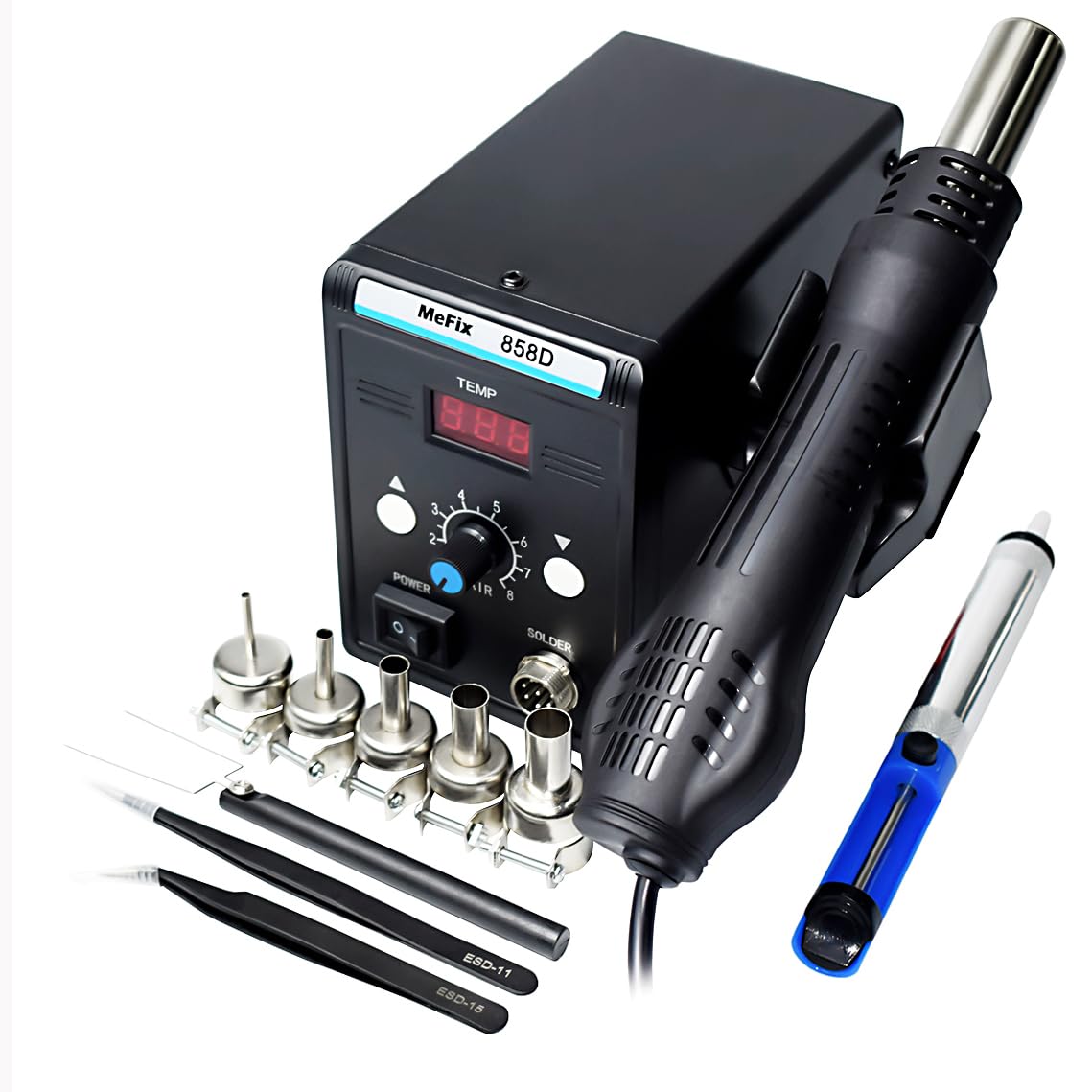 Photo 1 of MeFix 858D SMD Hot Air Rework Soldering Station with Auto Sleep Function