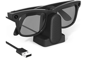 Cisain Charging Dock Compatible with Ray-Ban Meta Smart Glasses Wayfarer/Skyler/Headliner/Meta HSTN Oakley,Potable Travel USB-A Cable Charger Meta Smart Glasseswith Adapter