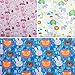 Wrapping Paper – Baby Wrapping Paper Set – Animal & Zoo Gift Wrapping Paper – Baby Shower Wrapping Paper Roll – (Pack of 3, 30in x 120in per roll, and 3 Bows, 2 Ribbons Included)