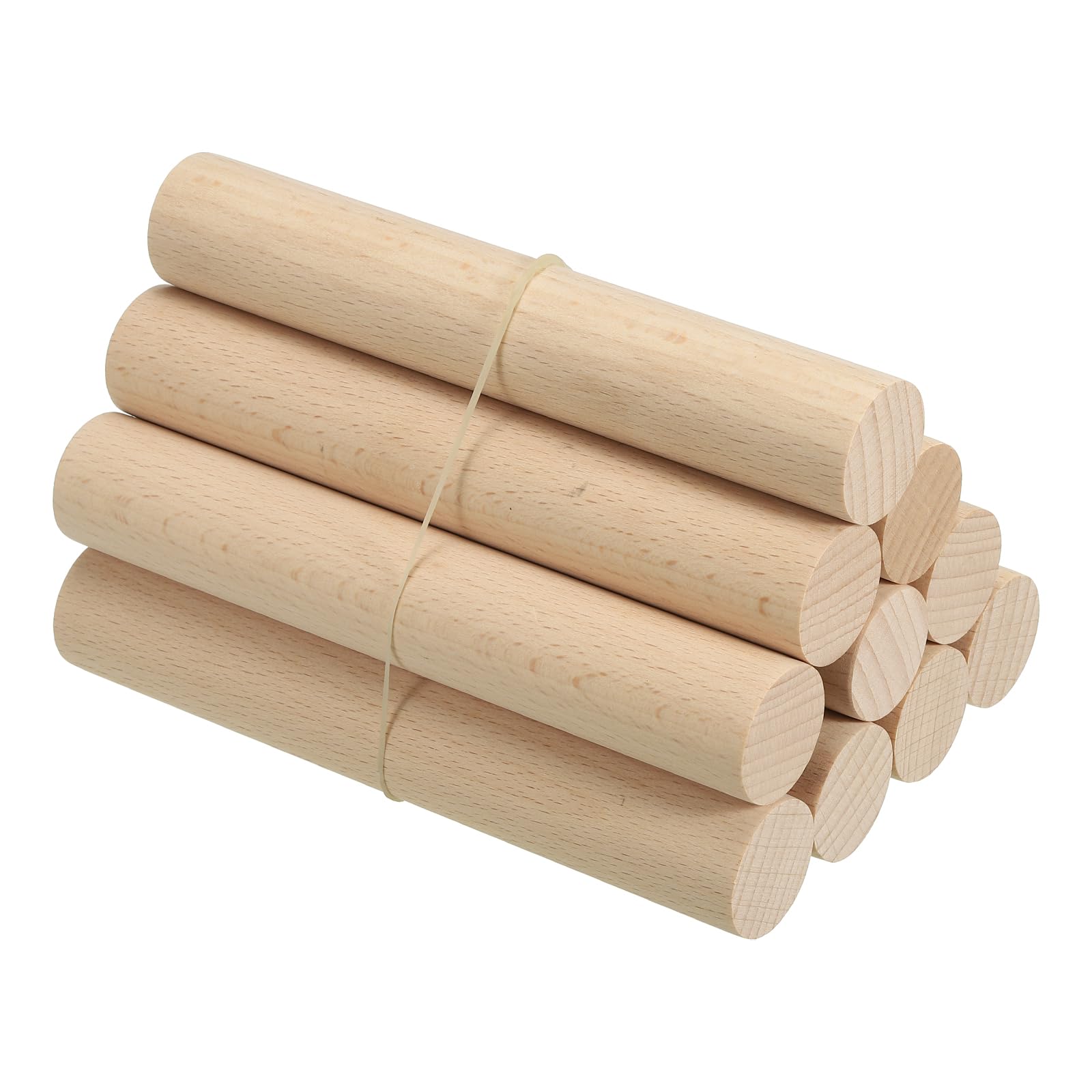 PATIKIL 1 x 6 Inch Dowel Rods Wood Sticks, 10 Pcs Unfinished Wooden Dowel Rods Round Dowels Hardwood Sticks for DIY Crafts and Home Decor