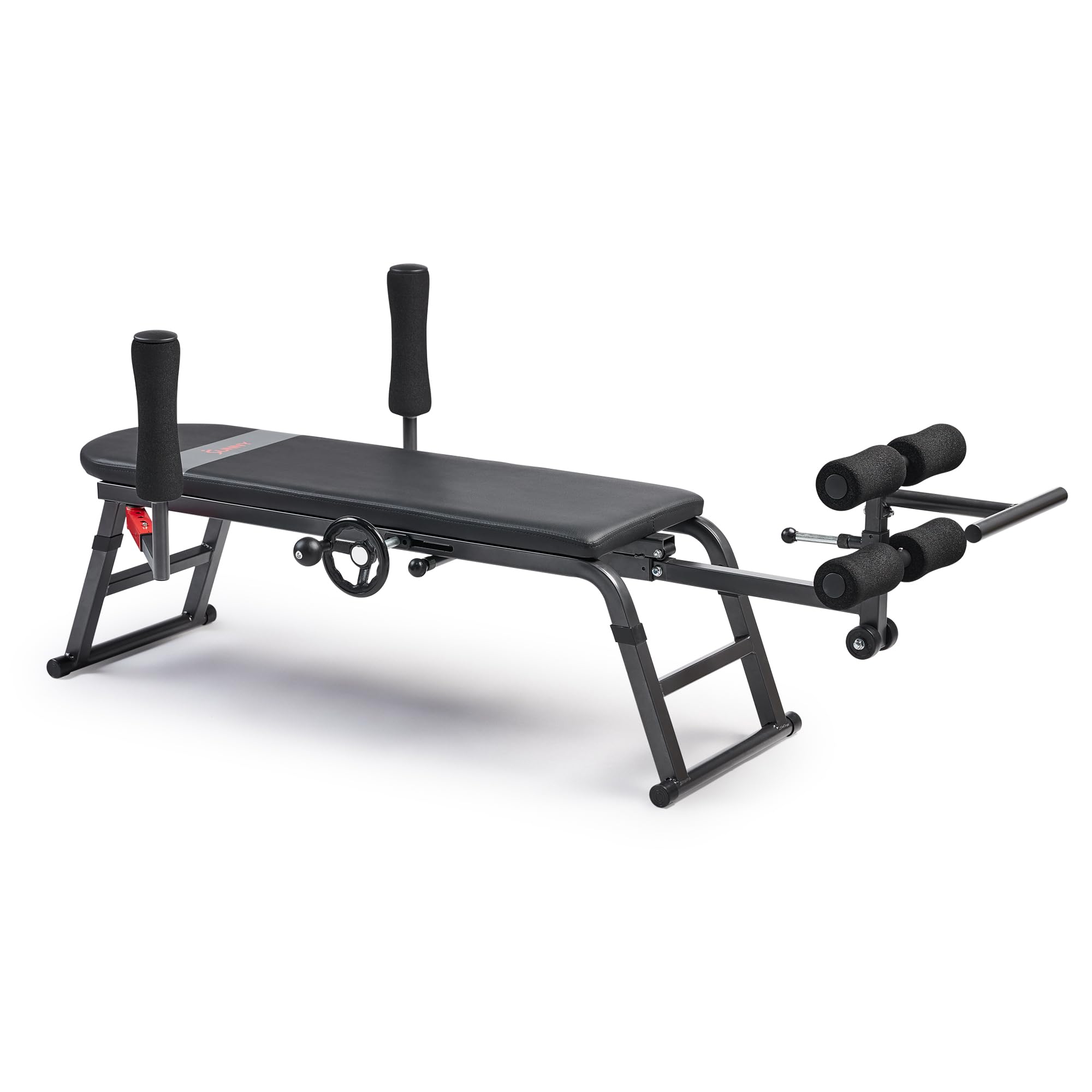Photo 1 of Sunny Health & Fitness No-Hang Traction & Stretch Decompression Table for Back Pain Relief, Adjustable Stretch Bench, 400 LB Capacity