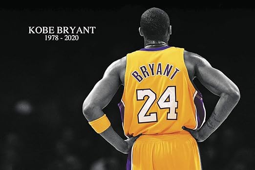 Amazon Com Cinemaflix Kobe Bryant Memorial Poster 24x36 Los Angeles Lakers Mamba Posters Prints