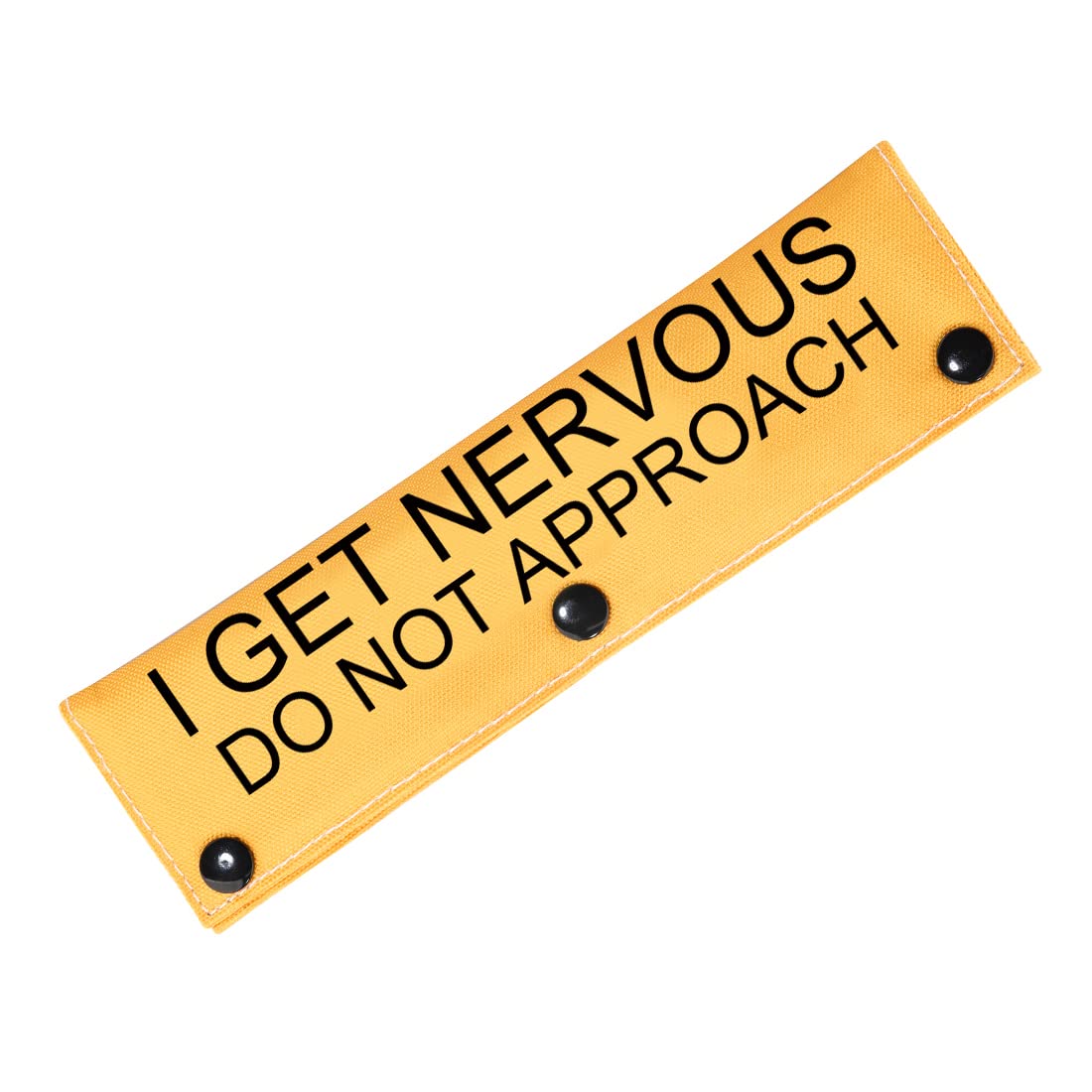 Dot Not Approach Nervous Dog Leash Sleeve Shy Rescue Leash Wrap Nervous Shy Dog Gift (I get nervous -S)