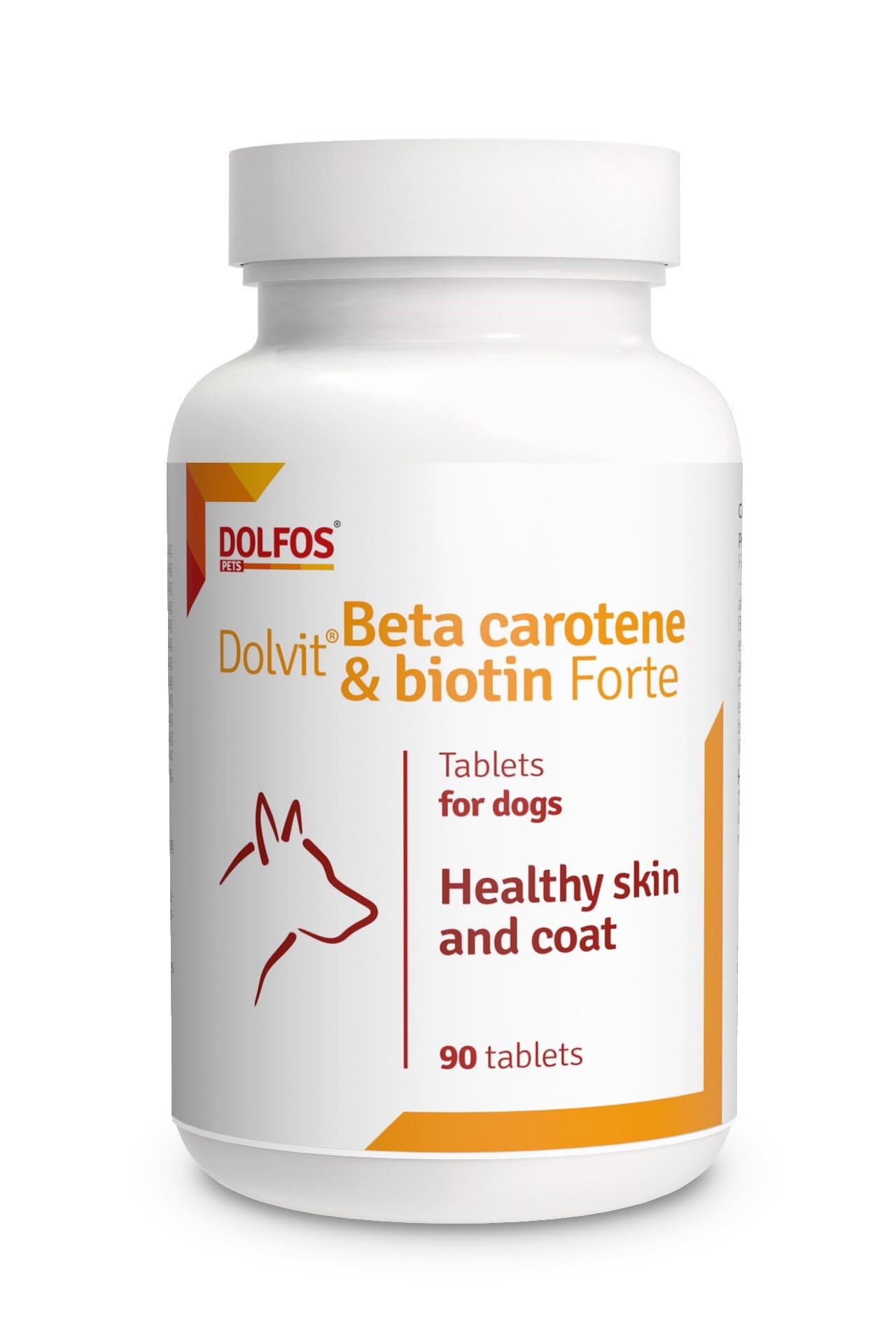 AnkhPets Dolvit Beta Carotene Biotin Healthy Skin Shiny Coat Dogs 90 tablets