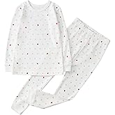 Owlivia 100% Organic Cotton Baby Long Sleeve Pajama Sets, Toddler Boy Girl 2-Piece Sleepwear