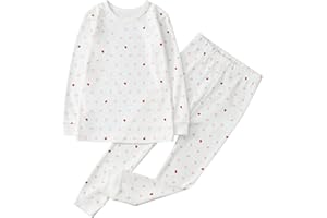 Owlivia 100% Organic Cotton Baby Long Sleeve Pajama Sets, Toddler Boy Girl 2-Piece Sleepwear