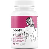 Booty Gainer Pro Series - Weight Gainer for Women to Grow Thicker Booty & Larger Buttox | Helps Naturally Curve & Shape Body | Grow Rounder, Wider & Thicker Glutes for BBL Growth - 60 Capsules
