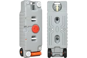 YITAHOME 19.8 Gallon Large Capacity Portable Water Holding Tank with Built-in Handle Odorless Tote for Camper with Large Universal Wheels, Filling Port, Rotating Spout for Easy Carry & Fast Empty