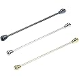 3PCS Men's Classic Brass Shirt Collar Bar Tie Pins Set for Wedding Business with Gift Box