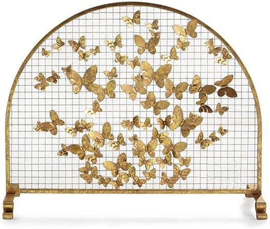 Salvachispas Chimeneas Hierro Forjado Chimenea De Pantalla Grande