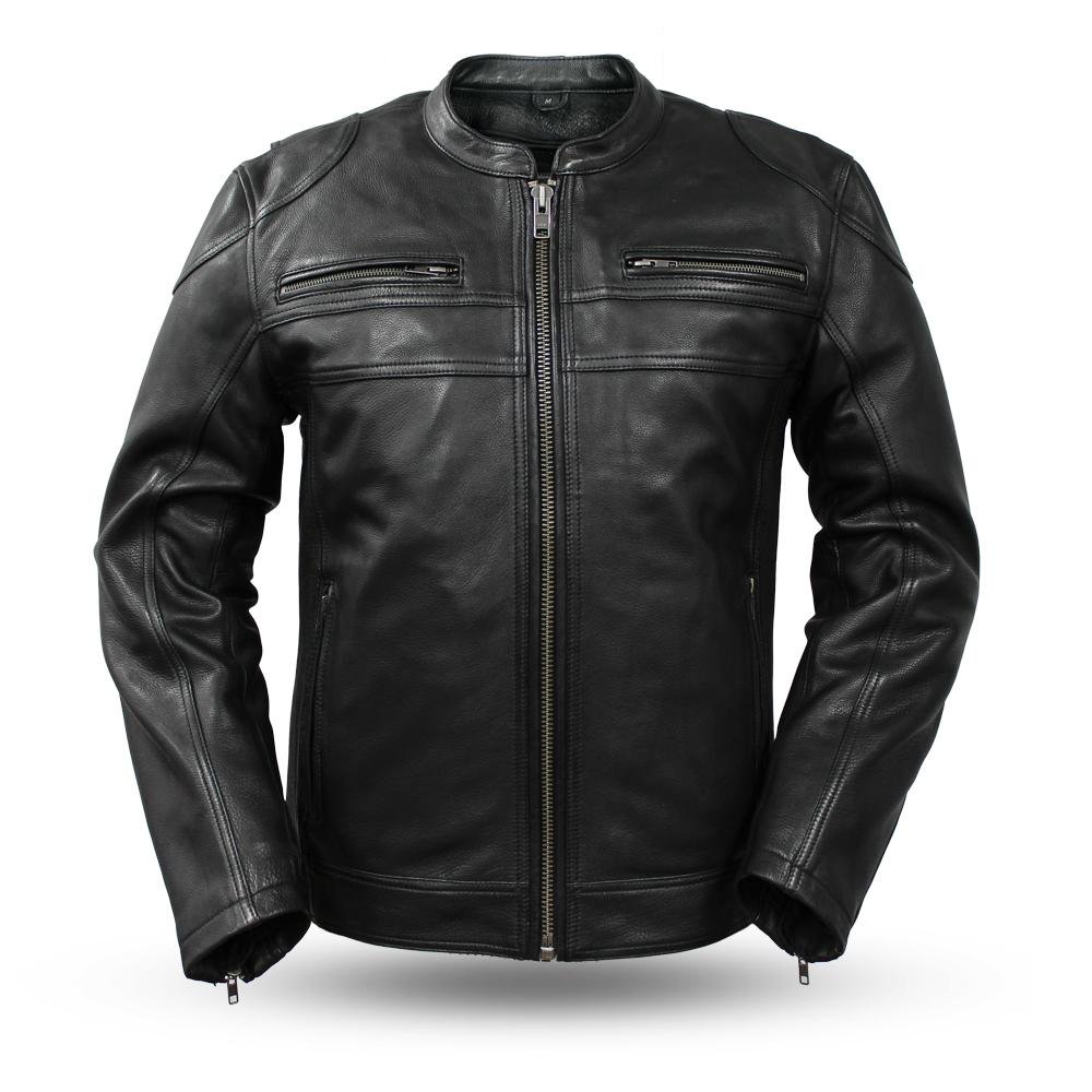Clearance Up To 70 First Mfg Co Diamond Mens Leather Jacket Black 2x Large Welcome To Buy Maaun Net