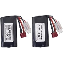 ZYGY 2PCS 7.4V 1500mAh T-plug Lithium Battery For WLOTYS 12423 12401 12403 12428 Hm163 Hm164 Yc200 9155 9156 4wd High Speed Off Road Rc Remote Control Car Battery