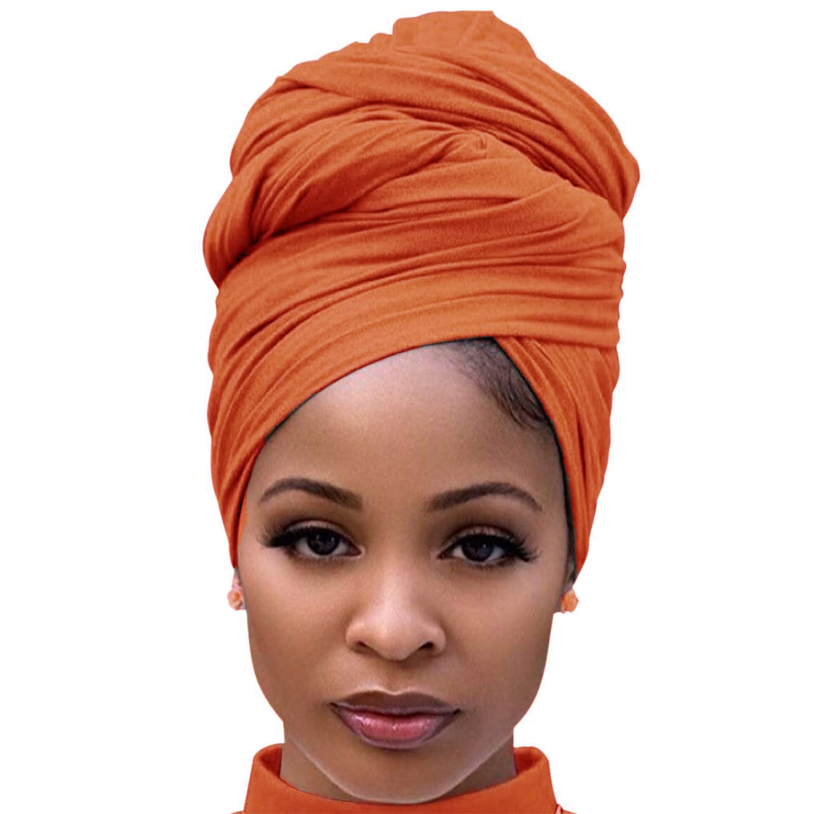 DRESHOW Hair Wrap for Black Women with Natural Hair Large Stretch Soft Edge Scarves for Braids Dreadlocks