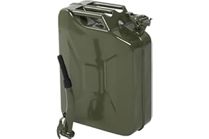 SOONEEDEAR 5 Gallon Metal Can, Heavy-Duty Steel Container with Spout and Handle, Portable Liquid Storage Jar for Cars, Trucks, Motorcycles, Automotive & Outdoor Equipment