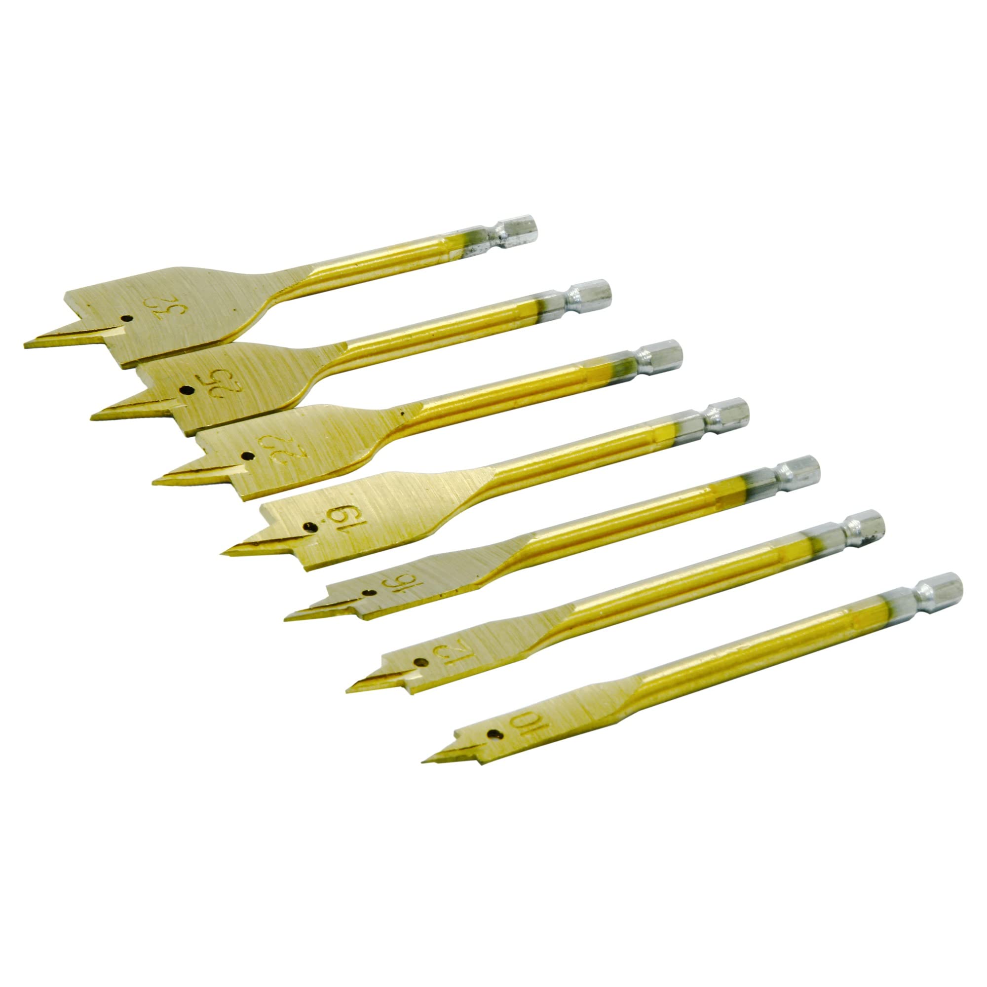 Rolson 48525 7 pc Flat Wood Drill Bit Set