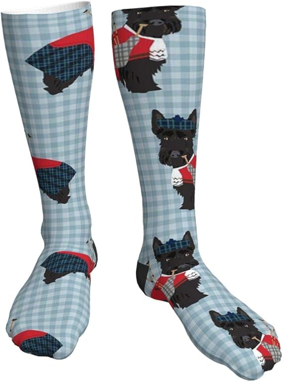 Scottie Dog With Bagpipes Women¡¯s Thigh High Socks, OverKnee High