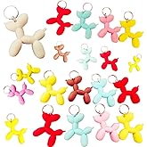 Roaqua 20 packs Mini Balloon Dog Puppy keychain Party favors Birthday Gifts Backpack Decorations