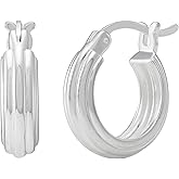 Silpada 'Classic Edge' Sterling Silver Hoop Earrings