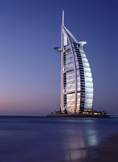 Amazon Com Posterazzi The Burj Al Arab Or Arabian Tower At Dusk