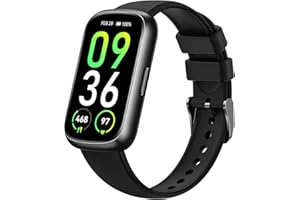 SANORUM Health Fitness Tracker for Men Women: Smart Watch with 24H Heart Rate Monitor Blood Oxygen Sleep Tracker Calorie Step Counter 5ATM Waterproof Fitness Activity Trackers Compatible with iPhone Android