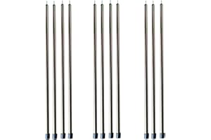 DANCHEL OUTDOOR Short Guy Poles for Canvas Bell Tent Camping, Windproof Galvanize Steel Durable Yurt Tent Unadjustable Pole G