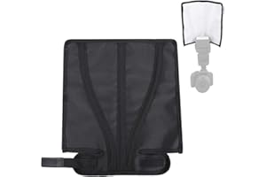Jonlaki Flash Diffuser, Universal Reflector Foldable Flash Softbox Diffuser for Speedlight with Photography Reflector Photogr
