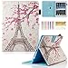iPad 9.7 inch 2018/2017 Case, iPad Air Case, iPad Air 2 Case, Dteck PU Leather Folio Smart Cover Stand Wallet Case with Auto Sleep Wake for Apple iPad 6th/5th Gen,iPad Air 1, iPad Air 2, Eiffel Tower