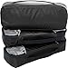 eBags Slim Packing Cubes - 3pc Set (Black)