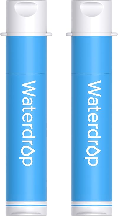Waterdrop Personal Water Filter Straw 2 Pack for Hiking Camping Outdoor