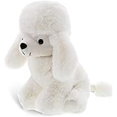 DolliBu Plush Poodle Dog Stuffed Animal - Soft Huggable Dog, Adorable Playtime Toy, Cute Pet Life Gift - Super Soft Plush Animal Toy for Kids & Adults - 8.25" Inches