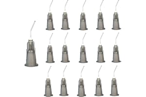 100Pcs Blunt Tip Needle, Bent Blunt Dispensing, Disposable Dental Irrigation Fluid Needle Tips for Oil or Glue Applicator (22