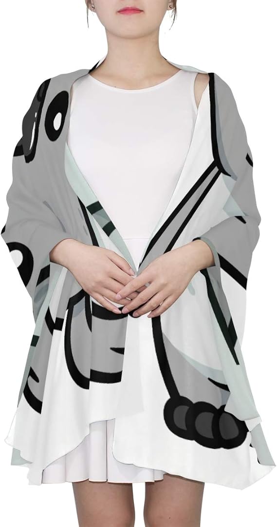 Men Lightweight Scarf Cartoon Koala Vector Illustration Women Scarf Big