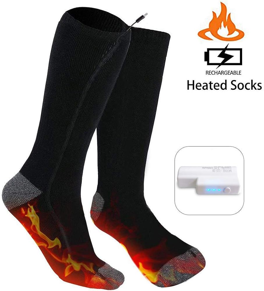 COCOPLAZA Unisex Insulated Heated Socks Rechargeable Electric Heating