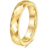 LXBQYSTO 4mm 6mm Hammered Tungsten Carbide Ring For Men Women Plain Domed High Polished Wedding Bands Engagement Ring Size 5-15