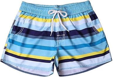 colorful striped shorts womens