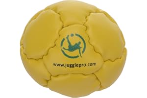 JUGGLE PRO Footbag Hacky Sack 14-Pannel Freestyle Sumo, Synthetic Leather, Hand Stitched, Durable, Leakage Free