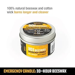 UCO Emergency Candle, Beeswax, 30 Hour