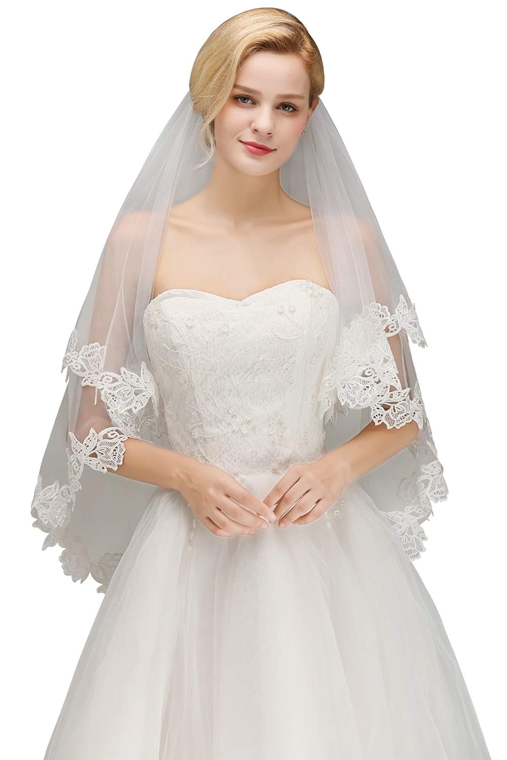 Best Wedding Veil Ivory 2 Tier 3M