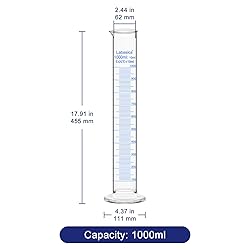 Labasics 1-Pack 1000 ml Borosilicate Glass