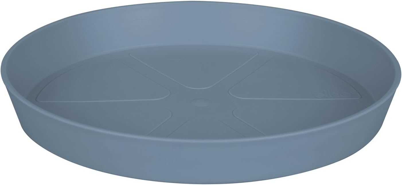 Elho Loft Urban Soucoupe Ronde 30 Bleu Vintage Extérieur Ø 30.3 x